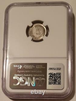 Straits Settlements (Malaysia) Victoria Silver 1895 5 Cents AU58 NGC