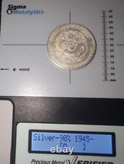 Szechuen 7 Mace 2 Candareens Silver Dollar Coin #9872