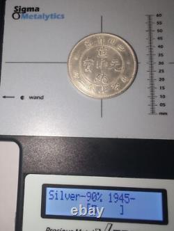 Szechuen 7 Mace 2 Candareens Silver Dollar Coin #9872