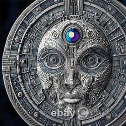 THE CREATOR 2 Oz Silver Coin 1000 Satoshi United Crypto States 2025
