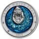 The Great White Shark Underwater World 2018 3 Oz $5 Pure Silver Coin Enamel