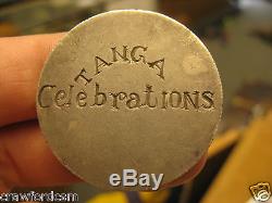 Tanganyika Tanga 1919 Peace Celebrations engraved German East Africa Silver Coin