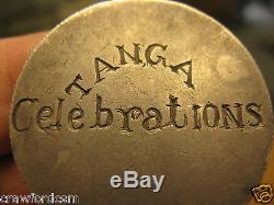 Tanganyika Tanga 1919 Peace Celebrations engraved German East Africa Silver Coin