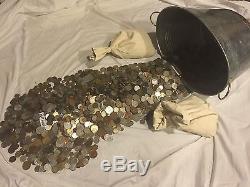 Ten 10 Full Lb Pounds Foreign Coins Old Unsearched World Money Lot Silver