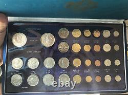 Thailand Rama IX 34 Coins Official Royal Mint Set Silver 1970