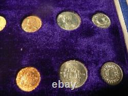 Thailand Rama IX Official Royal Mint 1970, 34 Piece Mint Set with Case