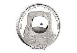 The 2019 Moon Landing Silver Proof 5oz Coin Ltd Etd 100 worldwide