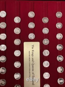 The Kings and Queens Of England Silver Mini Coin Collection