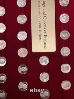 The Kings and Queens Of England Silver Mini Coin Collection