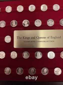 The Kings and Queens Of England Silver Mini Coin Collection