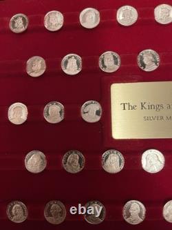 The Kings and Queens Of England Silver Mini Coin Collection