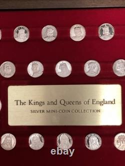 The Kings and Queens Of England Silver Mini Coin Collection
