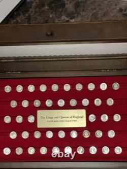 The Kings and Queens Of England Silver Mini Coin Collection