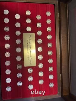 The Kings and Queens Of England Silver Mini Coin Collection