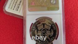 Togo 100 Francs Holographic Blue bird NGC Graded Proof Like (PL) 69 UltraRare