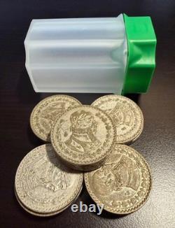 Tube of 25 Mexico's Last Silver Coin The 1957-1967 Un Peso 10% Silver