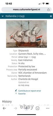 U23354 1742 netherland and 1duc w friesland dav 1834 sea salvaged Shipwr G2U