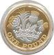 Uk 2017 Nations Of The Crown 12 Sides Gilded Bimetal £1 Piedfort Silver Proof