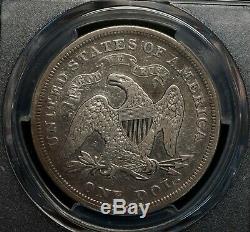 USA 1870 Seated Liberty Dollar PCGS Graded VF20 Scarce World Silver Coin