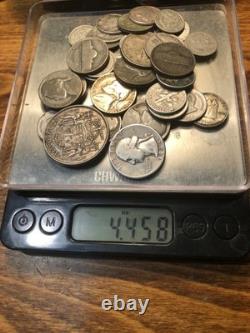 US & World Silver Coin Collection 4.4 Oz. Lot 35%-90% Obsolete Silver