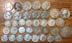 US & World Silver Coin Collection 4.4 Oz. Lot 35%-90% Obsolete Silver