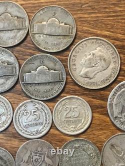 US & World Silver Coin Collection 4.4 Oz. Lot 35%-90% Obsolete Silver