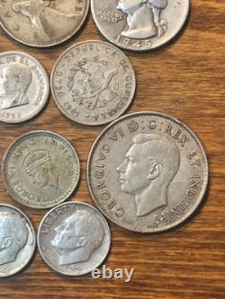 US & World Silver Coin Collection 4.4 Oz. Lot 35%-90% Obsolete Silver