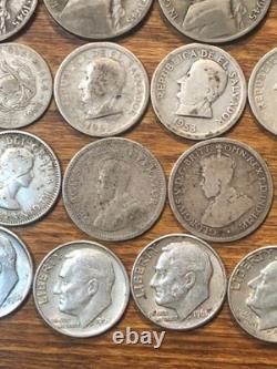 US & World Silver Coin Collection 4.4 Oz. Lot 35%-90% Obsolete Silver