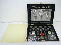 U. S. Commemorative Gallery World War II Historic Silver Coin Collection withBox