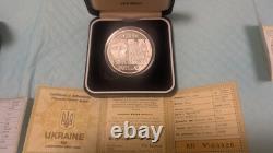 Ukrainian Silver Proof Commemorative 11 Coins Collection Italy & China Too