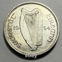 Uncirculated World Coins Collection 1934 Ireland Irish Free State 6 Pence