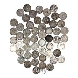 United Kingdom 6 pence Silver Victoria George V George VI LOT 53 various coins