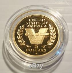 Us Mint 1991 Gold & Silver 3-coin World War II 50th Anniversary Proof Set Coa