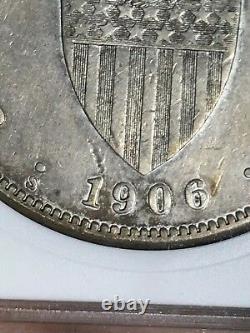 Us Philippines 1906-s One Peso Anacs Au Details (net Ef 40) Key Date Scarce