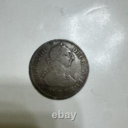 VINTAGE COIN, MEXICO. SILVER 2 REALS, 1773, Sold as is