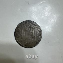VINTAGE COIN, MEXICO. SILVER 2 REALS, 1773, Sold as is
