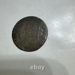 VINTAGE COIN, MEXICO. SILVER 2 REALS, 1773, Sold as is