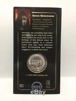 VINTAGE Official KISS World Tour Silver Commemorative Coin 4 Lot 1997