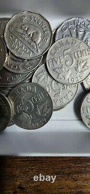Various Canadian Coins, 1920's, 30's, 50's & 60's etc. See Descrip. Some Rare