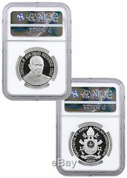 Vatican Silver Proof Coins NGC PF70 UC World Day of Peace Set of 2 2016 SKU46605