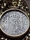 Very Rare 1789 Ij Type Colonial Peru. 903 Silver Reale Pendant W Coa & Box