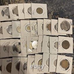 Vintage Foreign Coin Lot + Wheat Cents + Us Stamp Lot. 999 Silver! Quarter Set
