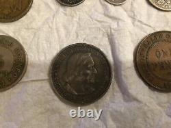 Vintage US & Foreign Coins LOT of 13 Many silver! Circulated-Uncertified