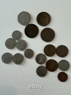 Vintage World Coin Lot 70+ Estate Collection Old Silver European Asia WWII Coins