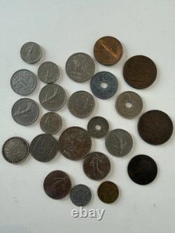 Vintage World Coin Lot 70+ Estate Collection Old Silver European Asia WWII Coins