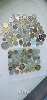 Vintage World Coin Lot Euro Mexico Tokens England Canada Australia Asia All