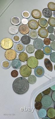 Vintage World Coin Lot Euro Mexico Tokens England Canada Australia Asia All