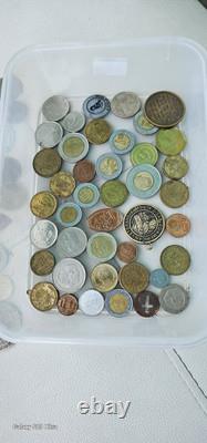 Vintage World Coin Lot Euro Mexico Tokens England Canada Australia Asia All