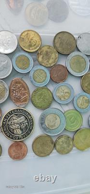 Vintage World Coin Lot Euro Mexico Tokens England Canada Australia Asia All
