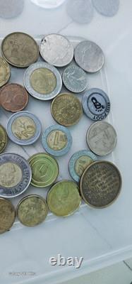 Vintage World Coin Lot Euro Mexico Tokens England Canada Australia Asia All